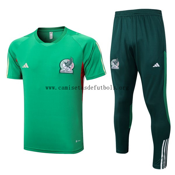 Entrenamiento México Conjunto Completo 2022/23 Verde Espectacular liquidación, paga menos de outlet