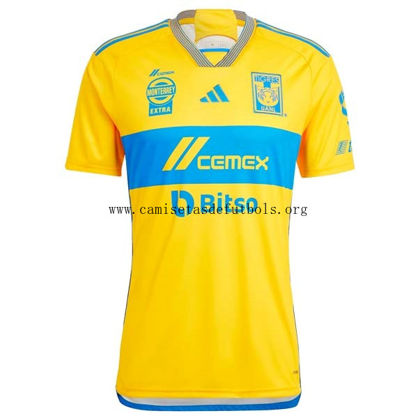 Camiseta Tigres UANL Replica Primera Ropa 2023/24 Tirado descuento, activa por tiempo limitado