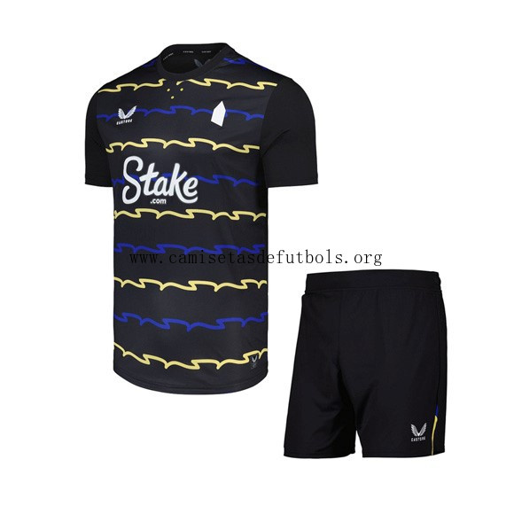 Camiseta Everton Replica Tercera Ropa Niño 2025/26 Oportunidad rebajado