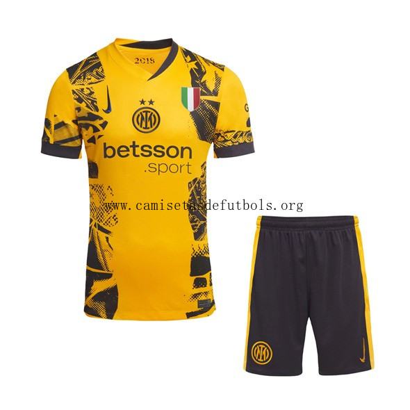 Camiseta Inter Milan Replica Tercera Ropa Niño 2024/25 ¡¡Qué precio, benefíciate!