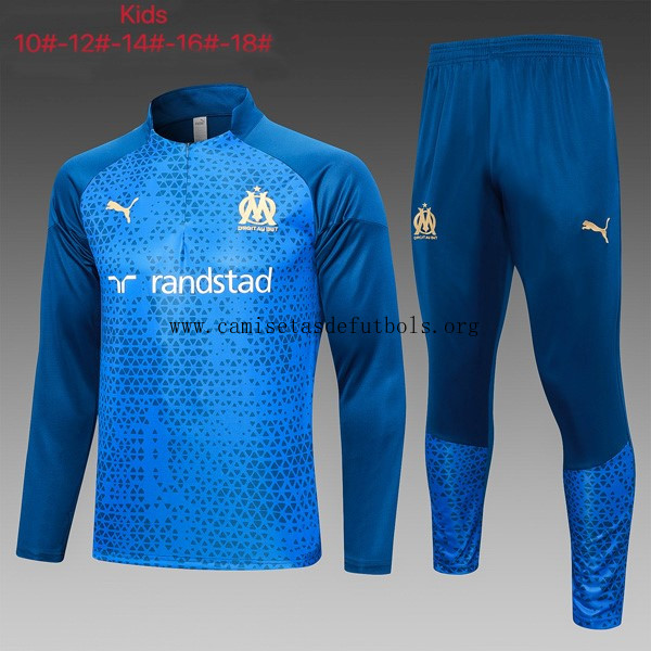 Ninos Sudadera De Training Marsella 2024 Azul 2 ¡¡Ni te imaginas ahorro, reserva!