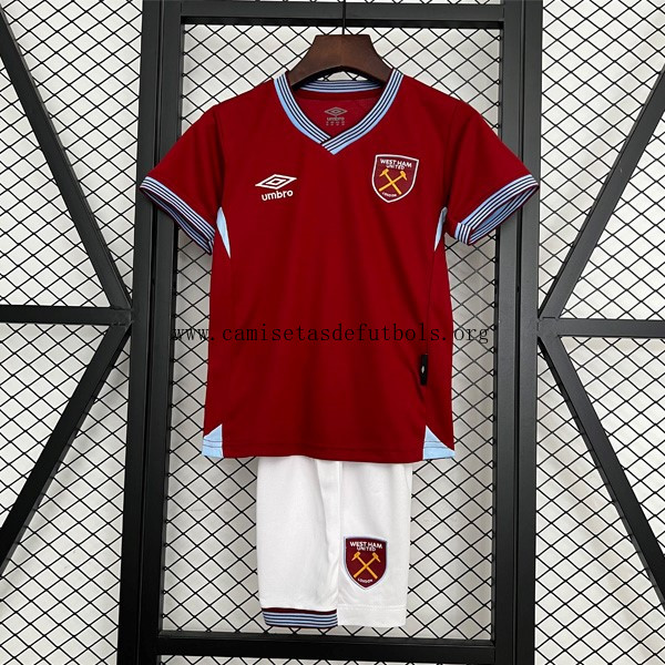 Camiseta West Ham Replica Primera Ropa Niño 2025/26 Agarra este descuento inmejorable