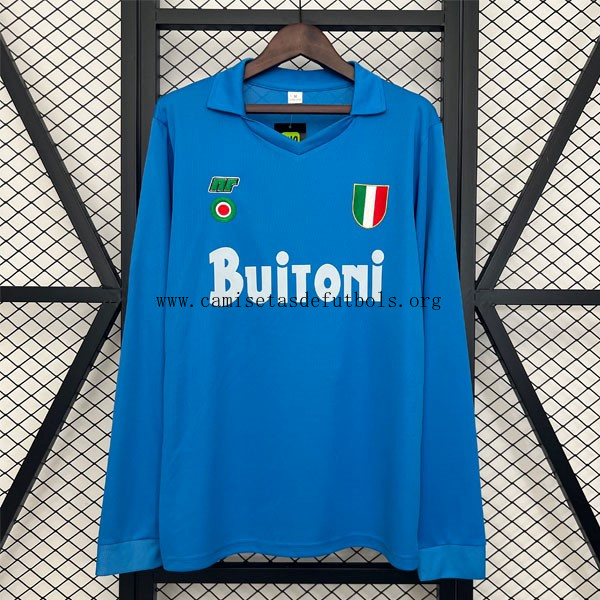 Camiseta Napoli Replica Primera Ropa ML Retro 1987-1988 Divino preciaco, cógelo como nunca