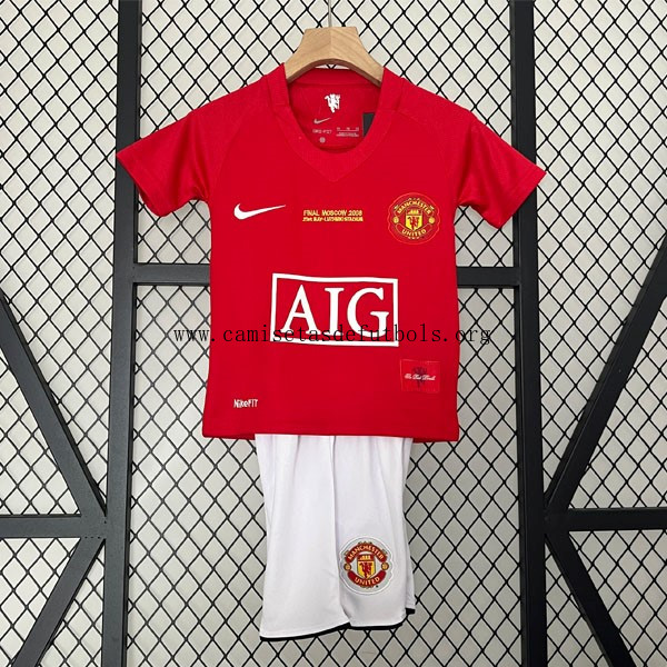 Camiseta Manchester United Replica Primera Ropa Retro Niño 2007 2008 Preciaco, hazte con él