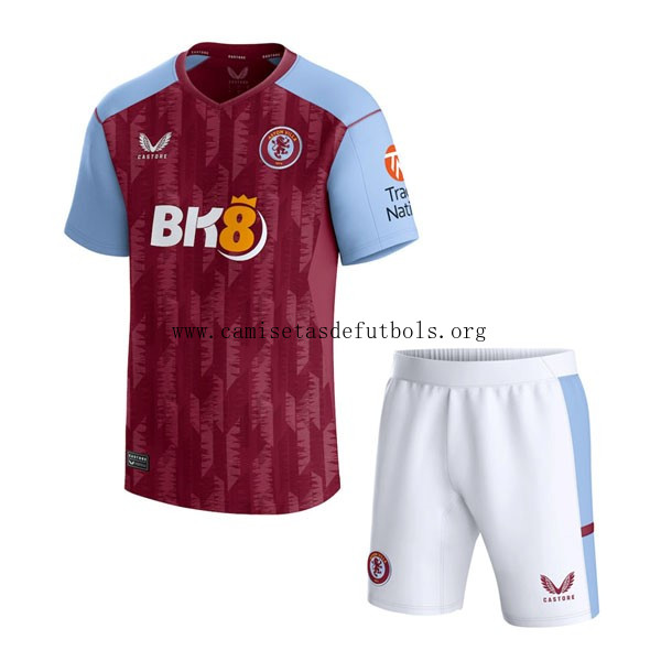 Camiseta Aston Villa Replica Primera Ropa Niño 2023/24 ¡Qué chollo!