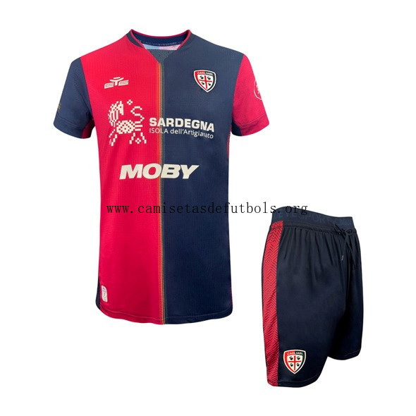 Camiseta Cagliari Calcio Replica Primera Ropa Niño 2024/25 ¡¡Cómo bestia ganga de outlet!