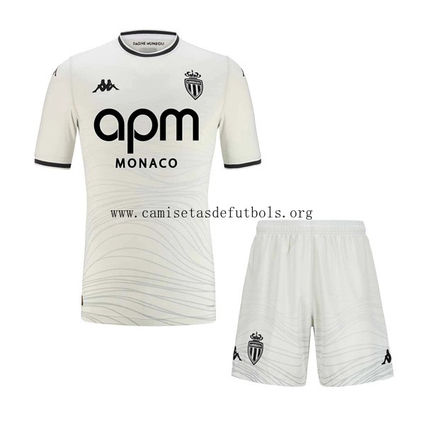 Camiseta AS Monaco Replica Tercera Ropa Niño 2024/25 Pide ahora este saldazo increíble