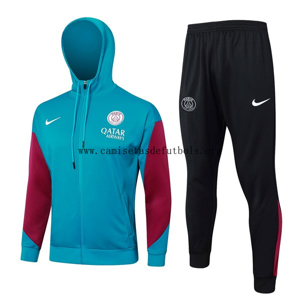 Chandal Con Capucha PSG 2024/25 Azul Rojo 3 Oportunidad magnífico de risa