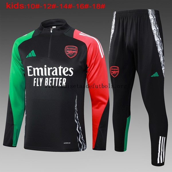 Ninos Sudadera De Training Arsenal 2024/25 Negro Rojo ¡¡Qué sensacional chollazo de colección!
