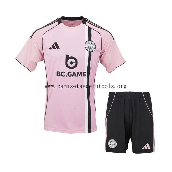 Camiseta Leicester City Replica Tercera Ropa Niño 2025-26 Preciaco, hazte con él