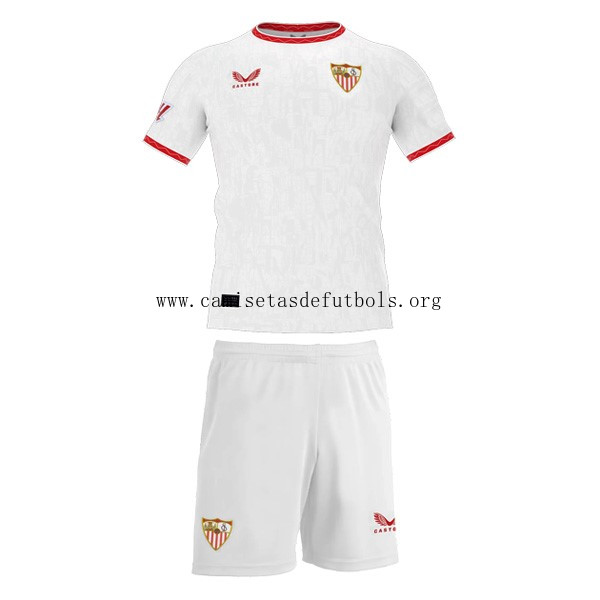 Camiseta Sevilla Replica Primera Ropa Niño 2024/25 Justo saldazo, no lo pienses de derribo