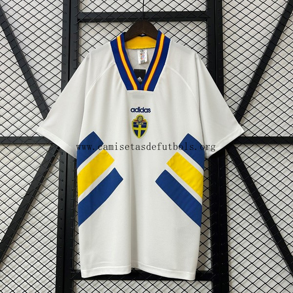 Camiseta Suecia Replica Segunda Ropa Retro 1994 Portentoso liquidación, consigue de colección