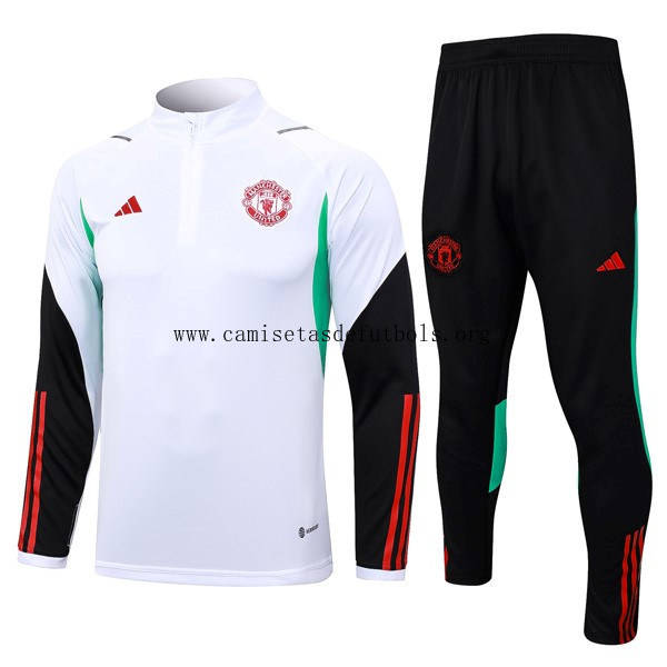 Sudadera De Training Manchester United 2024 Blanco Rojo Cógelo este ganga prodigioso