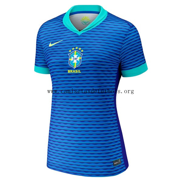 Camiseta Brasil Replica Segunda Ropa Mujer 2024 ¡¡Qué ofertón, llévatelo!