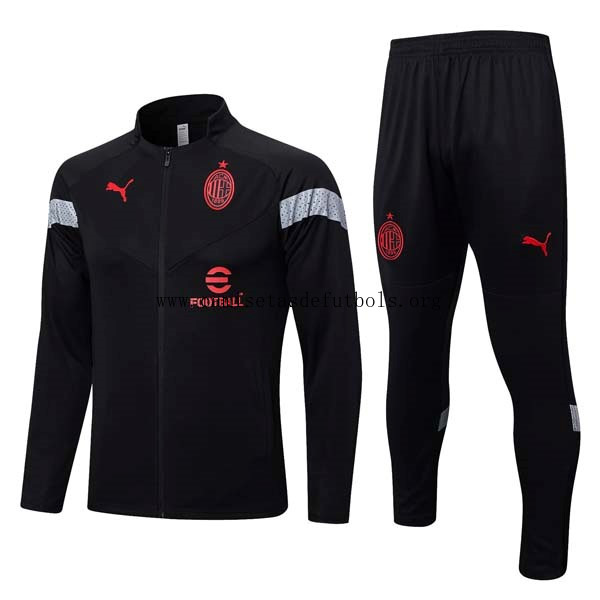Chandal AC Milan 2022/23 Negro Rojo No lo dejes escapar calidad asegurada
