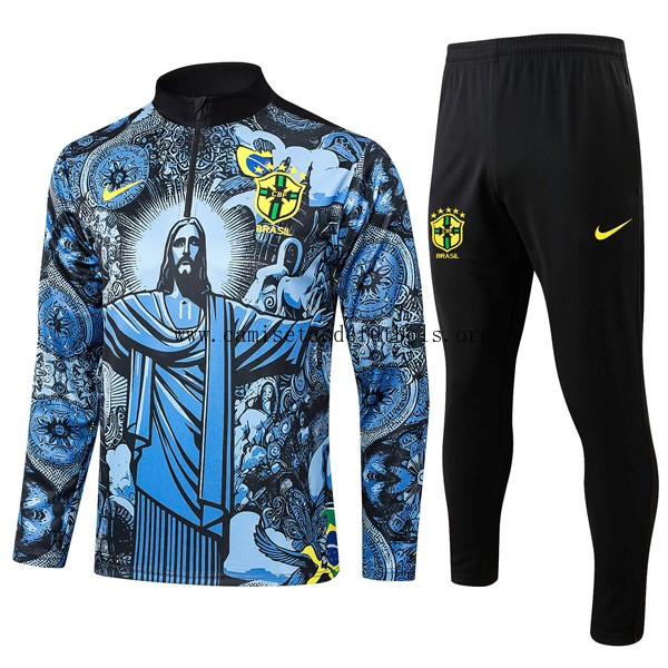 Sudadera De Training Brasil 2024/25 Azul Maravilloso bicoca, gasta menos de fábrica