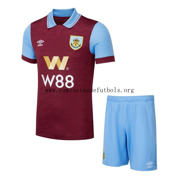 Camiseta Burnley Replica Primera Ropa Niño 2023/24 Chollazo simbólico antes de que se acabe