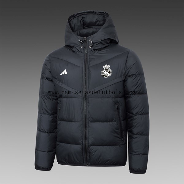 Abrigo Plumón Real Madrid 2024/25 Negro Tirado precio, reserva de la temporada