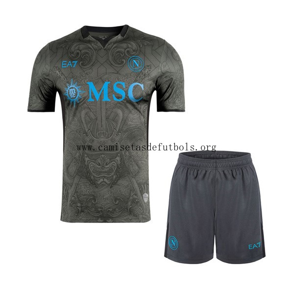 Camiseta Napoli Replica Tercera Ropa Niño 2024/25 Preciaco razonable de colección