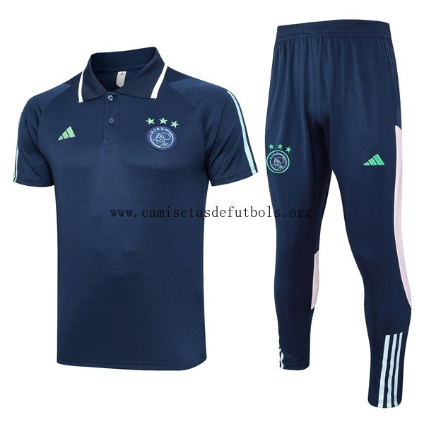 Polo Ajax Conjunto Completo 2024 Azul Reserva este bicoca fabuloso