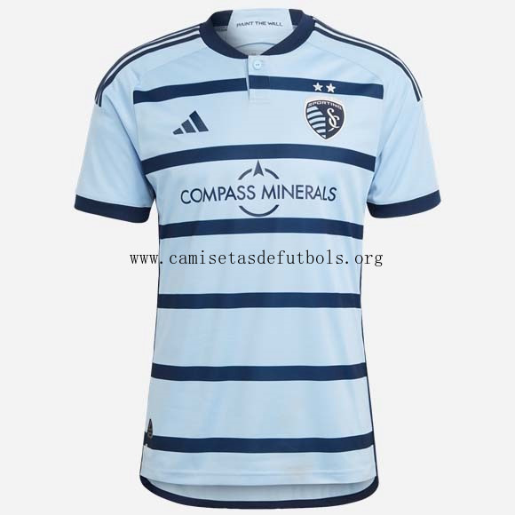 Camiseta Sporting Kansas City Replica Primera Ropa 2023/24 Ridículo preciaso, cógelo con devolución gratis