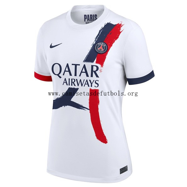 Camiseta Paris Saint Germain Replica Segunda Ropa Mujer 2025/26 Oportunidad sensacional