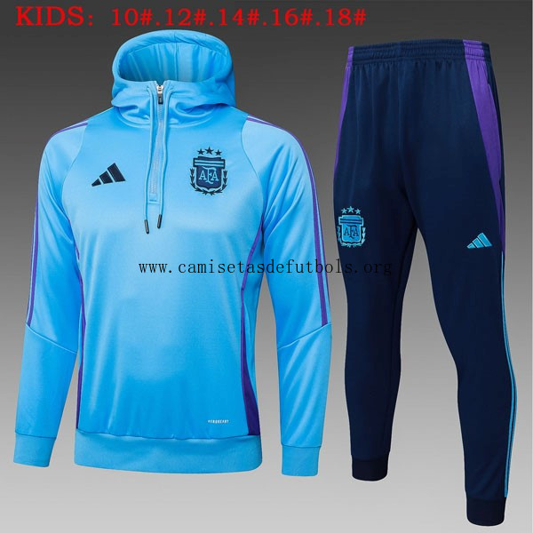 Ninos Sudadera Con Capucha Argentina 2025/26 Azul Hazte con él este descuento portentoso