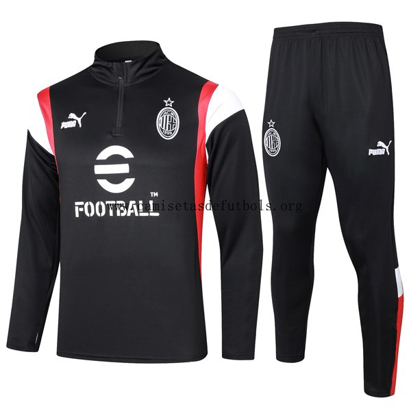 Sudadera De Training AC Milan 2024 Negro Rojo Date prisa este saldazo irrisorio