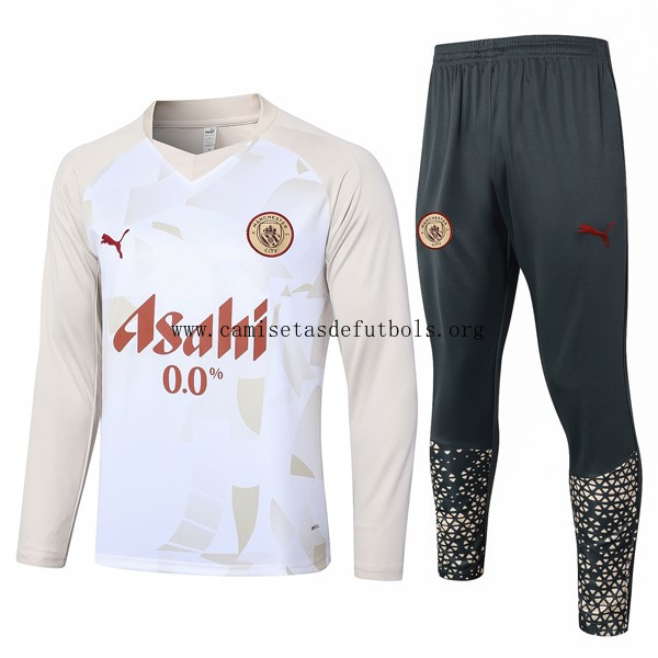 Sudadera De Training Manchester City 2024/25 Blanco Amarillo Paga menos este precio soberbio
