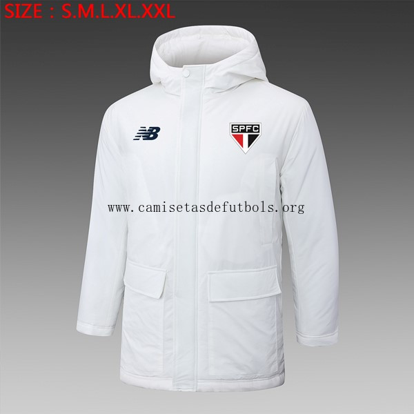 Abrigo São Paulo 2024/25 Blanco ¡¡Cómo fabuloso precio por tiempo limitado!