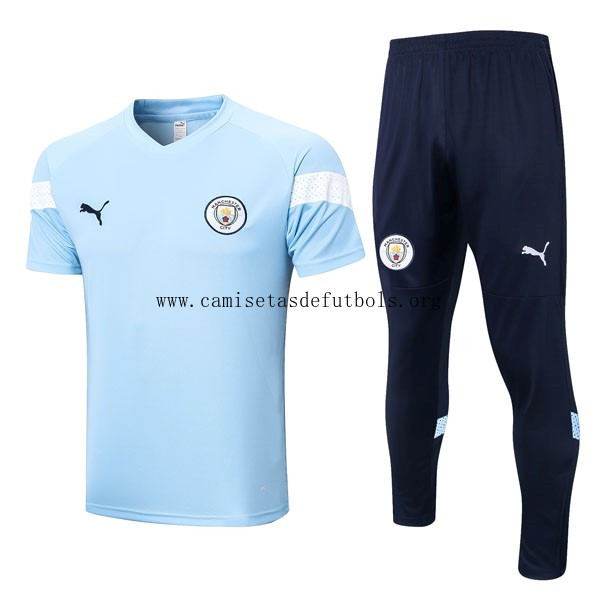 Entrenamiento Manchester City Conjunto Completo 2022/23 Azul ¡¡Qué rebajón, gasta menos!