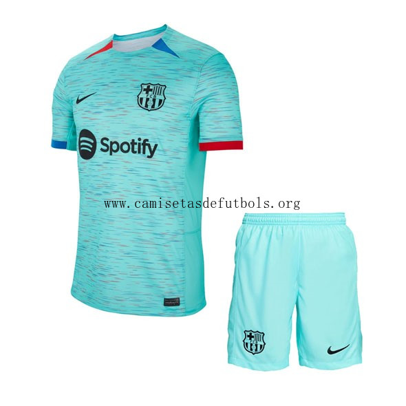 Camiseta Barcelona Replica Tercera Ropa Niño 2023/24 Descuento humilde