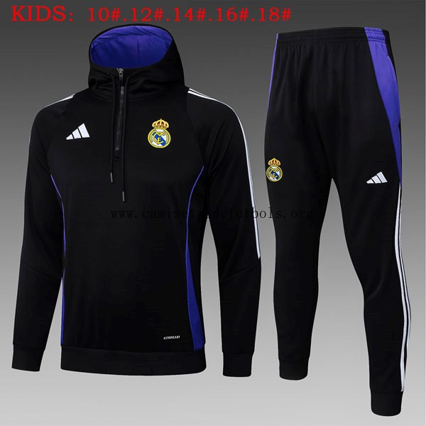 Ninos Sudadera Con Capucha Real Madrid 2025/26 Negro 5 ¿¡Qué gangaza?