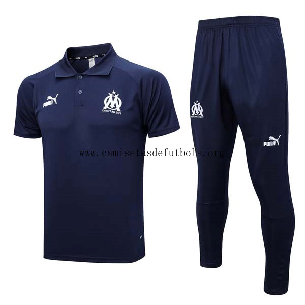 Polo Marsella Conjunto Completo 2023/24 Azul 2 Benefíciate de la temporada