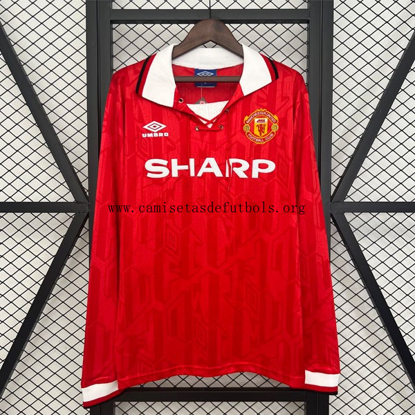 Camiseta M-U Replica Primera Ropa ML Retro 1992-1994 Descuento, agarra
