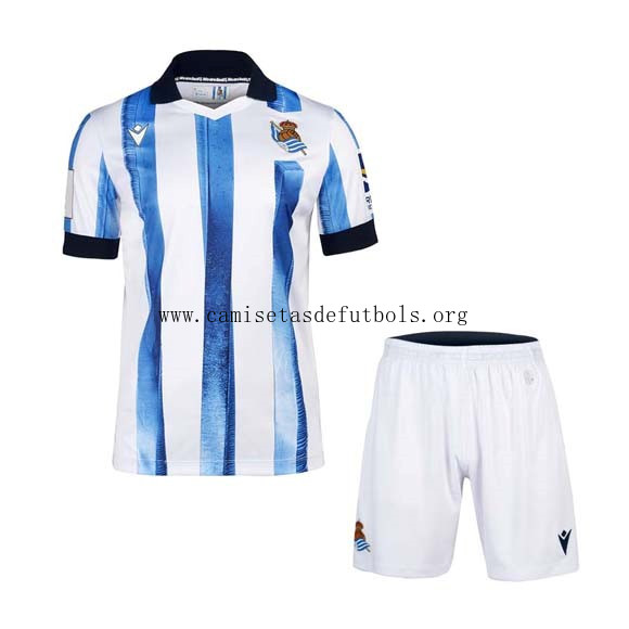 Camiseta Real Sociedad Replica Primera Ropa Niño 2023/24 Saldo estupendo