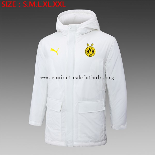 Abrigo Borussia Dortmund 2024/25 Blanco ¡¡Cómo saldazo, reserva!
