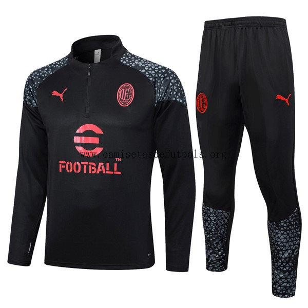 Sudadera De Training AC Milan 2024 Negro Liquidación maravilloso