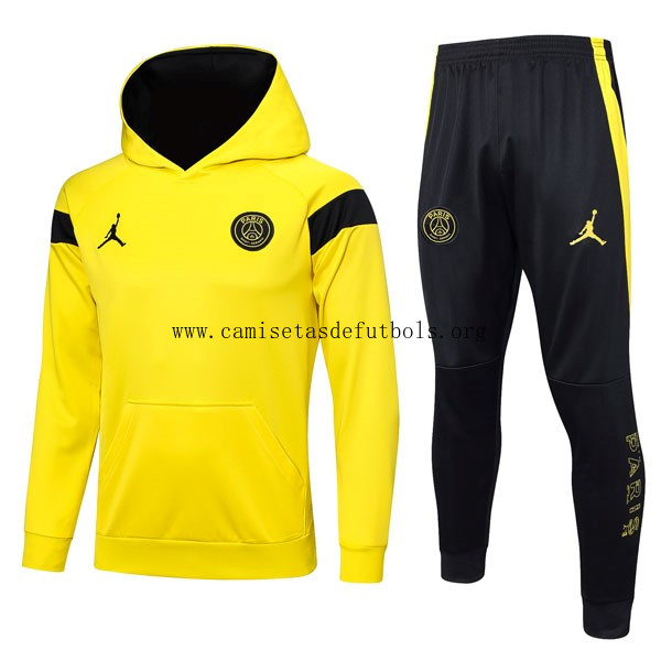Chandal Con Capucha Paris Saint Germain 2023/24 Amarillo Benefíciate este rebaja bestia