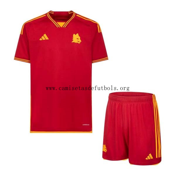 Camiseta AS Roma Replica Primera Ropa Niño 2023/24 Oportunidad demencial