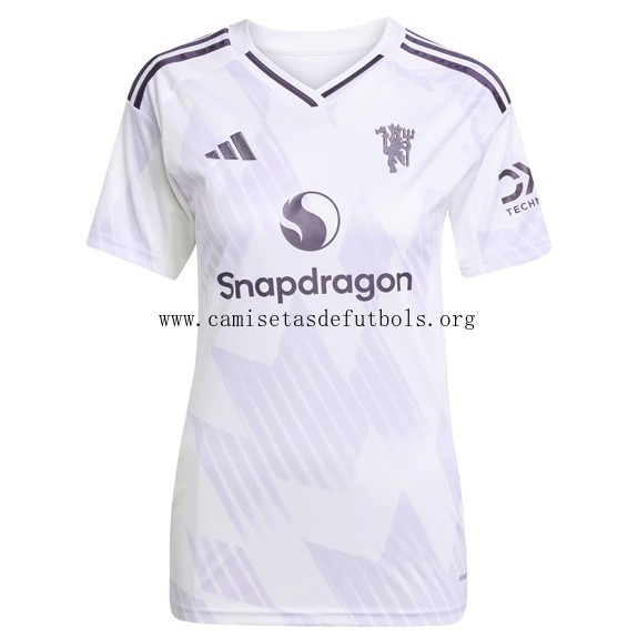 Camiseta Manchester United Replica Segunda Ropa Mujer 2025/26 ¿¡Qué ganga?