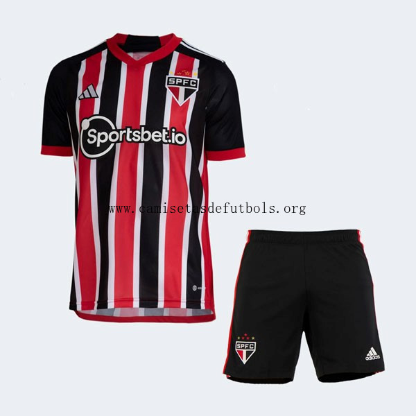 Camiseta Sao Paulo Replica Segunda Ropa Niño 2023/24 Demencial descuento, no lo dejes escapar de derribo