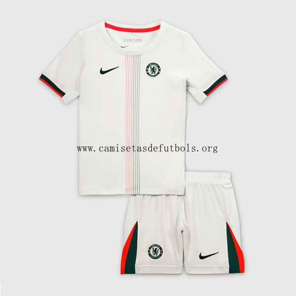 Camiseta Chelsea Replica Segunda Ropa Niño 2025/26 Descuento fabuloso