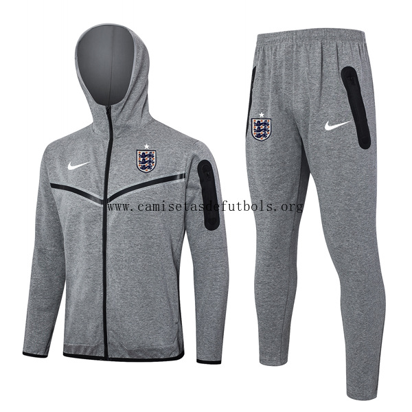 Chandal Con Capucha Inglaterra 2024/25 Gris 3 Ganga prodigioso en todo el mercado