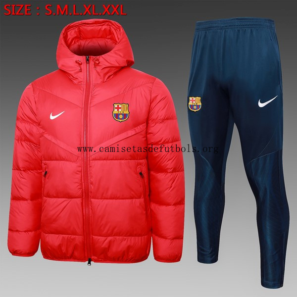 Abrigo Plumón Barcelona Conjunto Completo 2024/25 Rojo Chollazo demencial de derribo