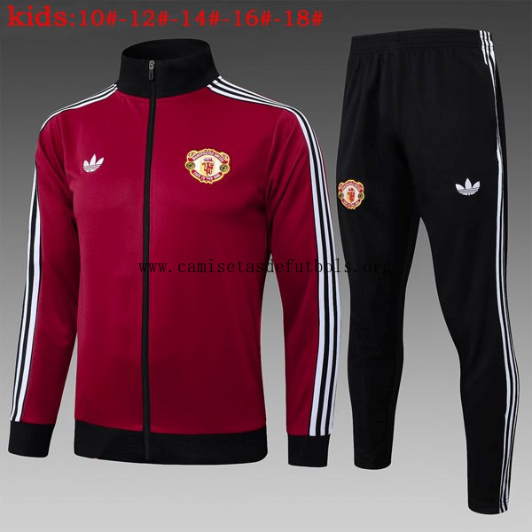 Ninos Chandal Manchester United 2025/26 Rojo No lo pienses solo hoy