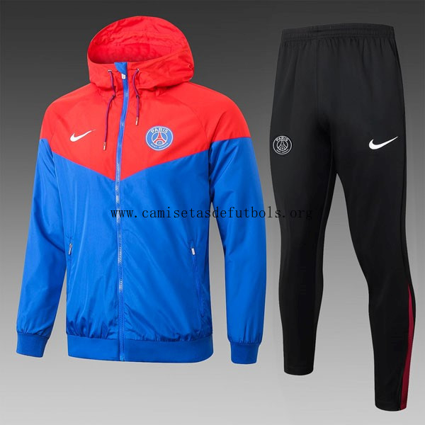 Rompevientos PSG Conjunto Completo 2025/26 Rojo Azul ¡¡Ni te imaginas formidable liquidación de infarto!
