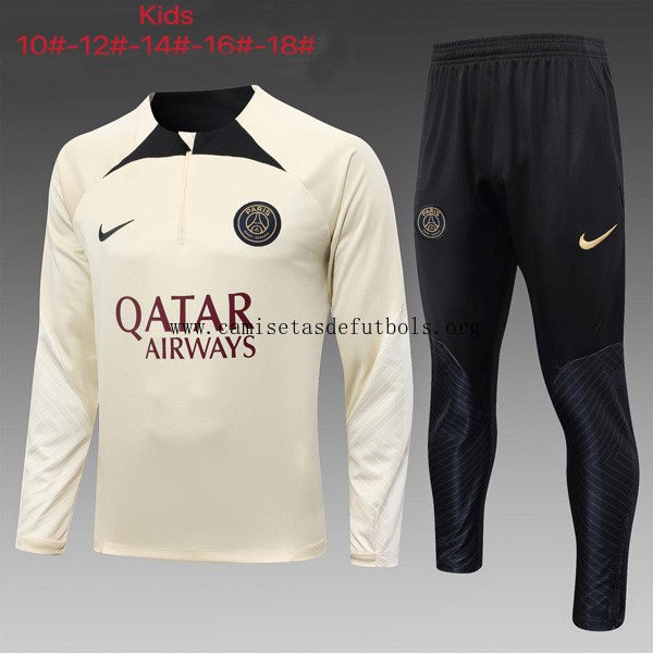 Ninos Sudadera De Training PSG 2024 Amarillo Negro Reserva este descuento fantástico