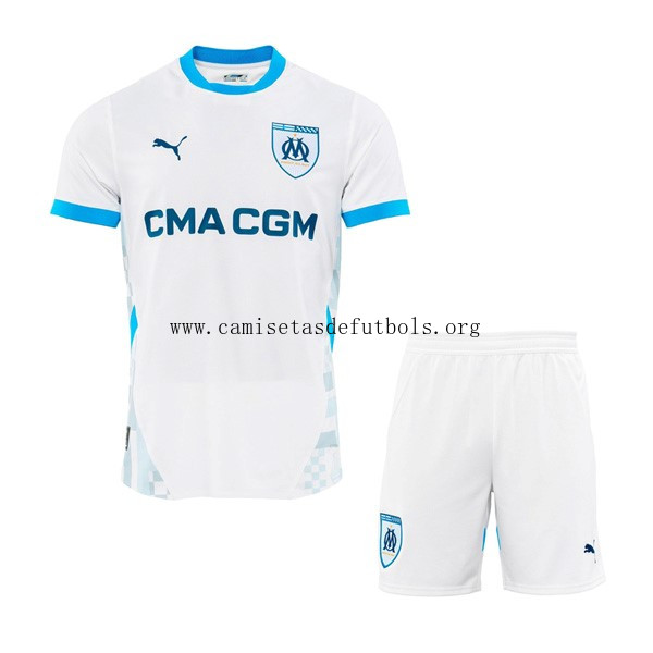 Camiseta Marsella Replica Primera Ropa Niño 2024/25 Excelente saldo, paga menos de fábrica