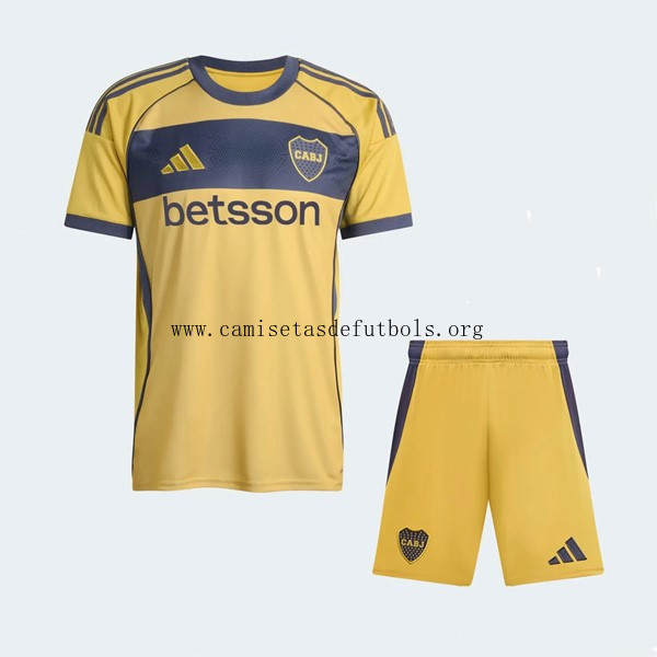 Camiseta Boca Juniors Replica Segunda Ropa Niño 2025/26 Descuentazo barato